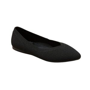 NWT A New Day Womens Claire Knit Washable Ballet Flats 90441301 Black 8.5M